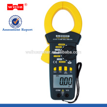 Pinza amperimétrica digital BM2000B con luz de fondo del zumbador de continuidad CERO Corriente CA y CC actual grande 2000A